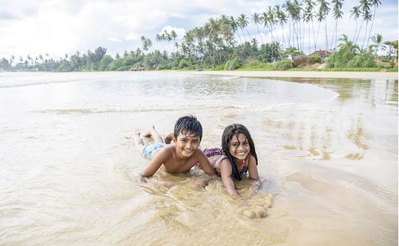 Kids at the beach