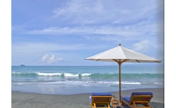 A beach scene in Bali