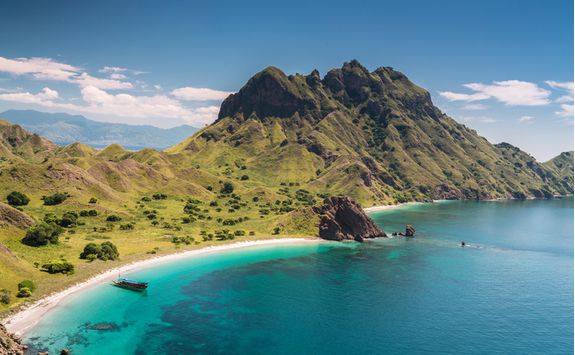 Rinca Island aerial view