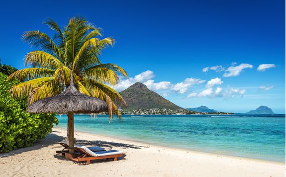 Mauritius beach loungers