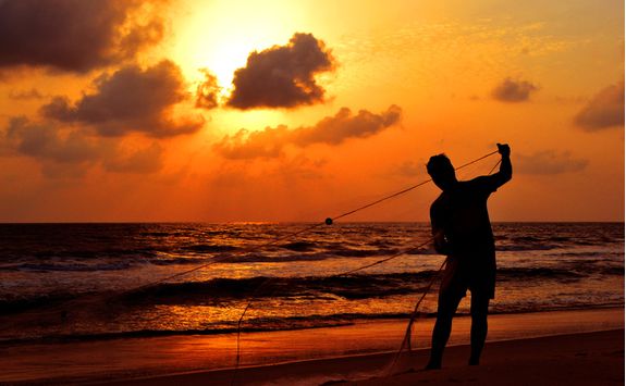 fisherman on beach neeleshwar