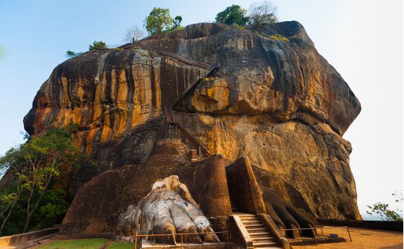 A close up view of Sigiriya