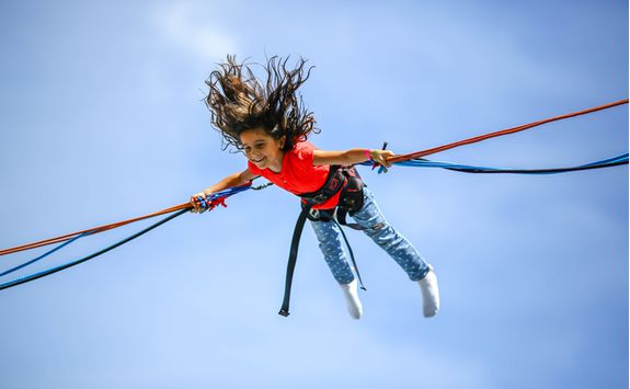Bungee trampolining