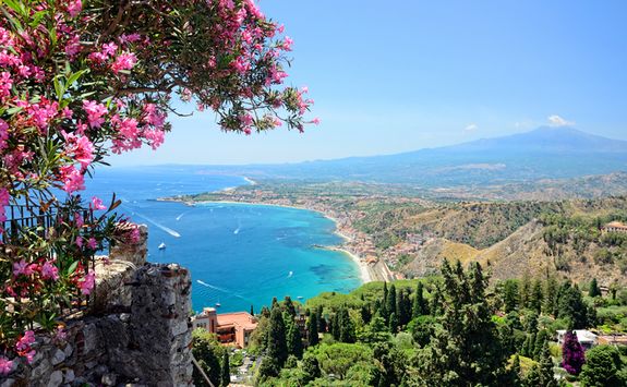 Taormina beach view
