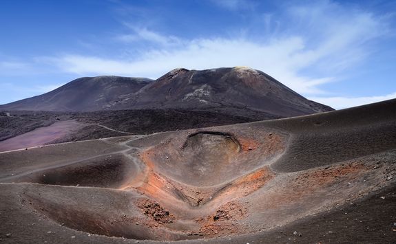 Crater on Mount Etna