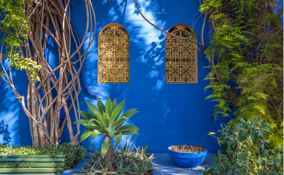 Marrakech gardens wall