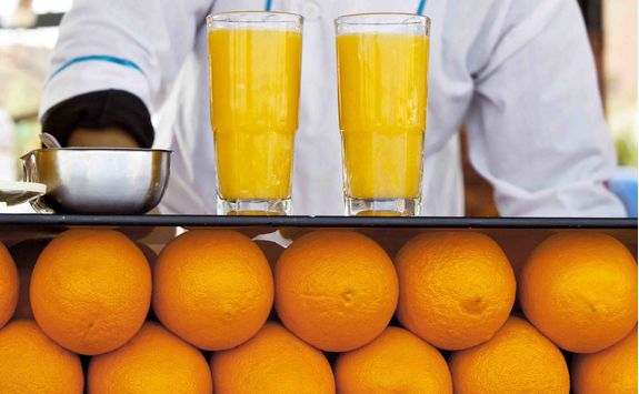 morocco marrakech orange juice