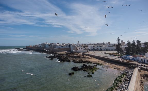 View of the harbour of Essaouira