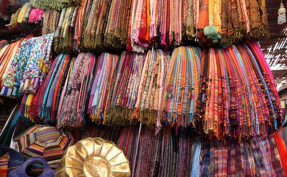 Colourful Moroccan fabrics
