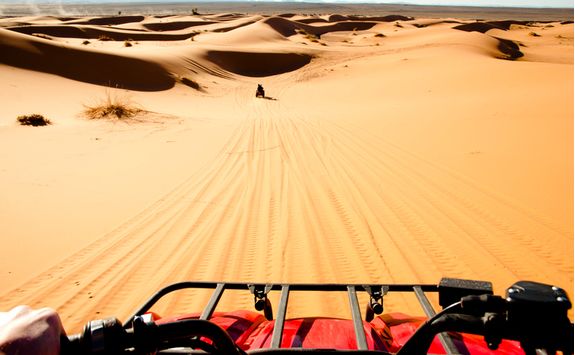 Quad biking in the Moroccan desert