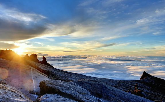 Sunrise from the summit of Mount Kinabalu