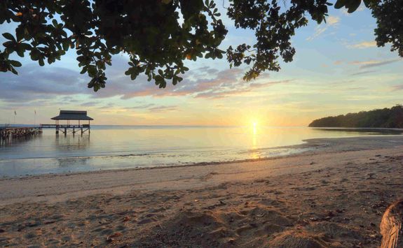 Sunset on the beach
