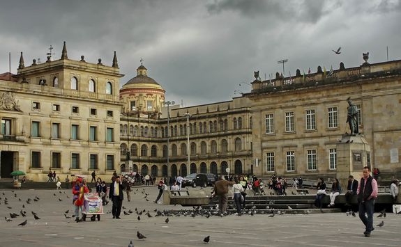 The main square in Bogota