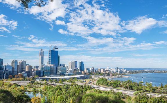 View to Perth city