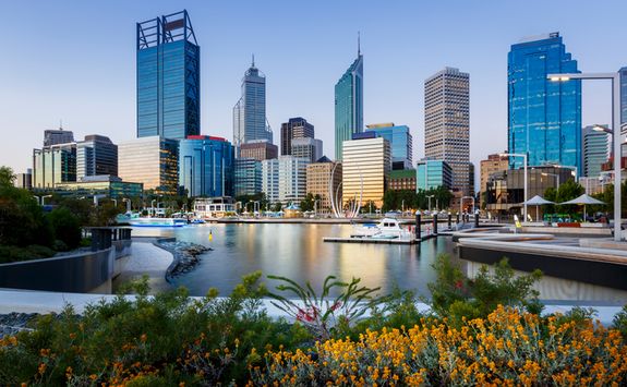 The waterfront in Perth