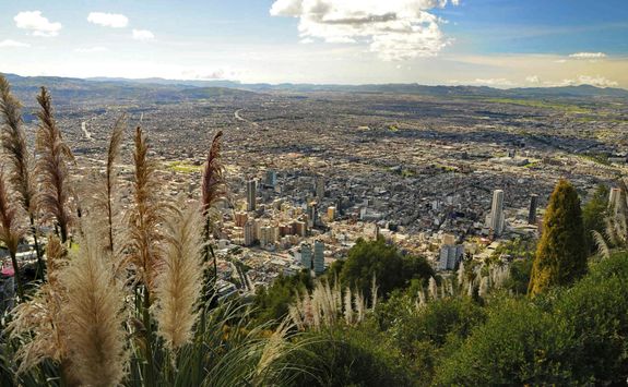 Aerial view of Bogota