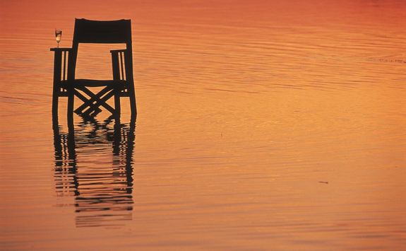 Sundowner in river