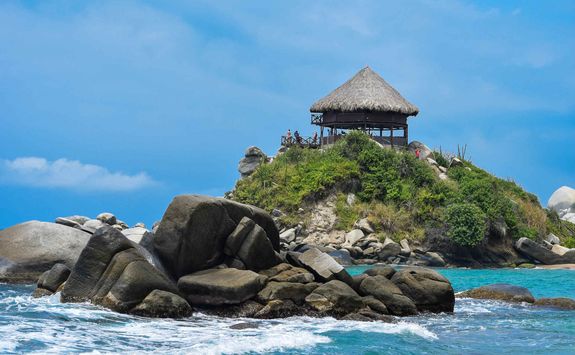 Blue waters of Tayrona