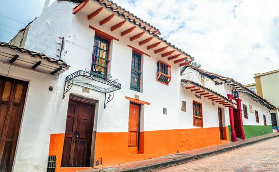 Colourful colonial buildings
