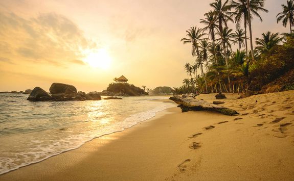 Sunset in Tayrona National Park