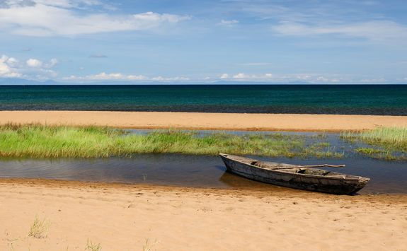 Canoe on shore