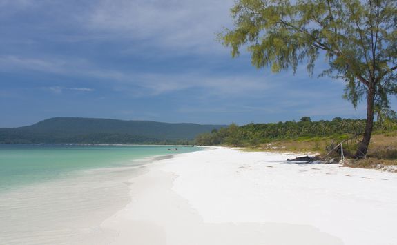 View to the beach in Koh Rong