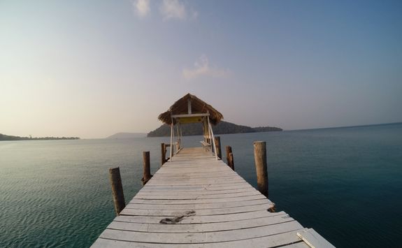 Pier at the beach in Koh Rong