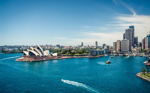 View to the Harbour of Sydney