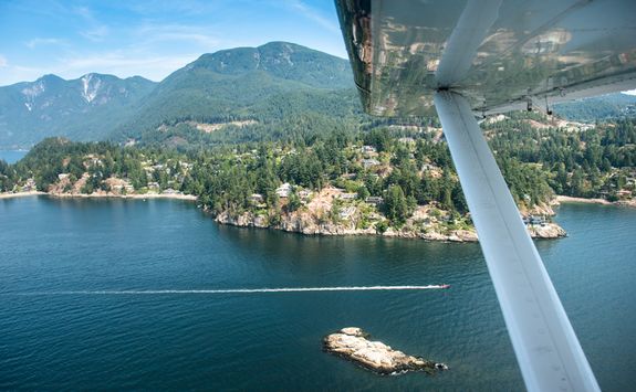 View of Vancouver from seaplane