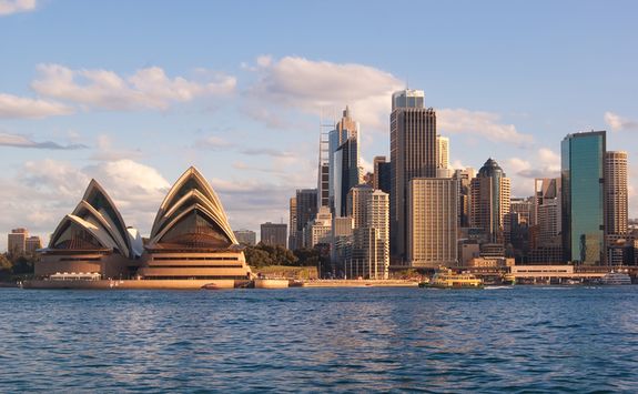 View to the Opera House from the water