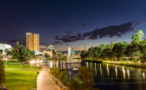 Adelaide at dusk