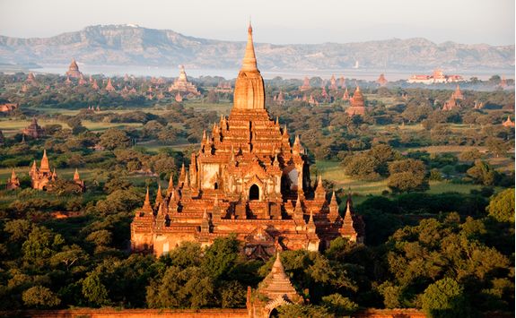 Temple at sunrise