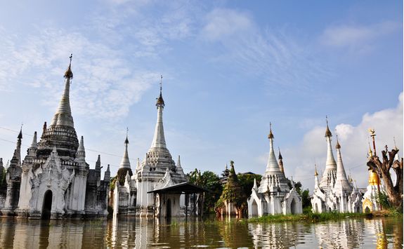 Lakeside temples at Inle Lake