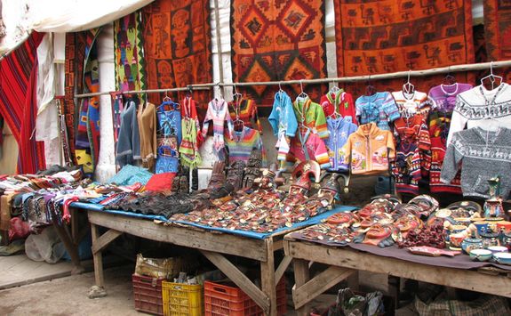 Pisac market stall