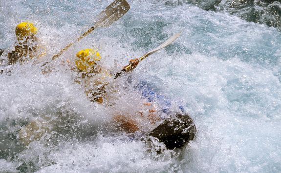 White water rafting in Peru