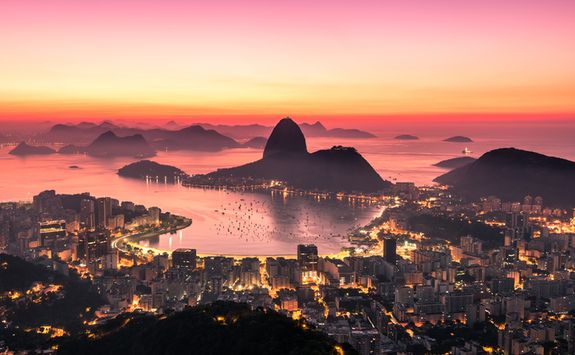 Rio pink sunset