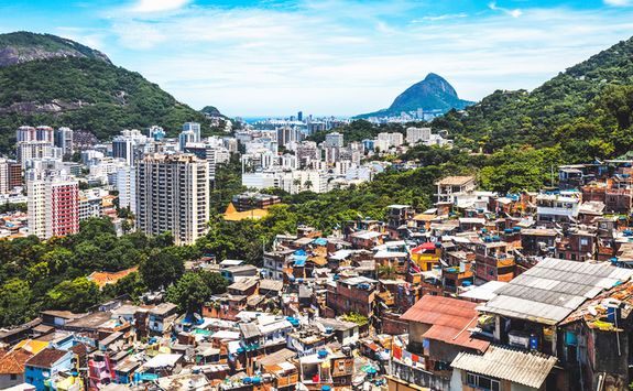 View over favela