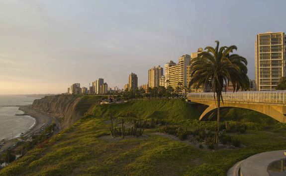 Lima coastline
