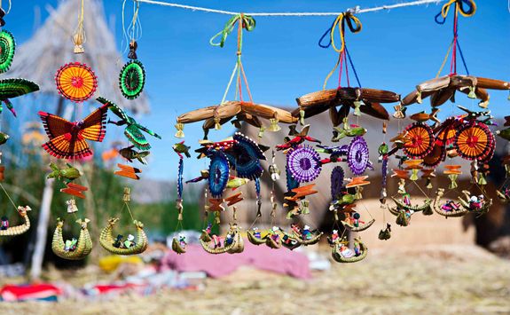 Souvenirs at Lake Titicaca