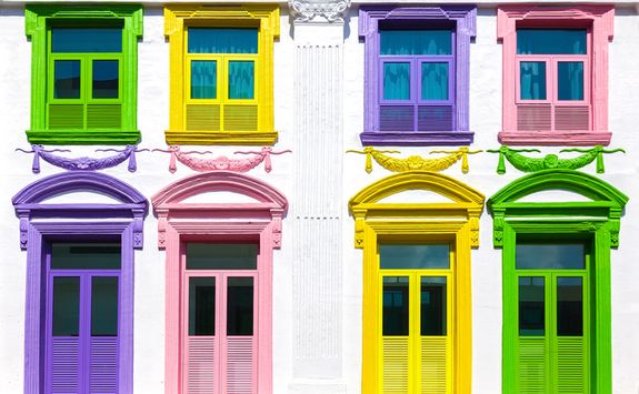 Colourful windows