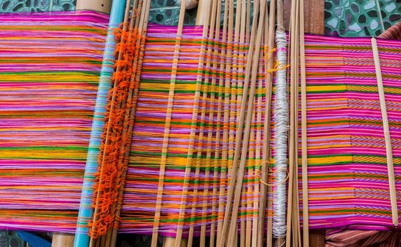 Woven silk