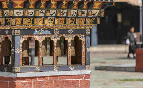 Prayer Wheels in Bhutan