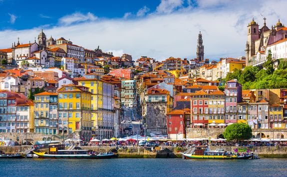 Colourful Porto old city