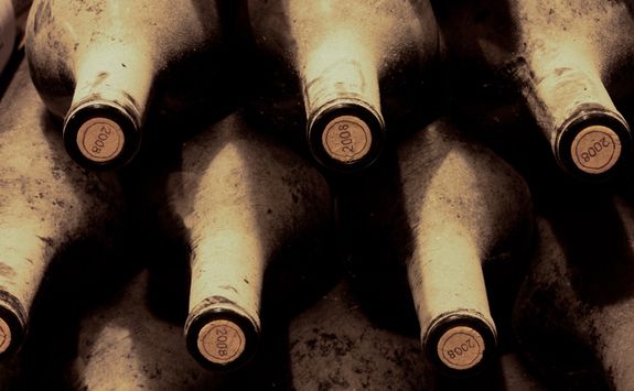 Old wine bottles