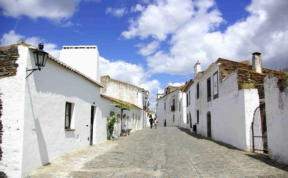 Whitewashed buildings