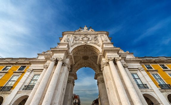Old archway in Lisbon