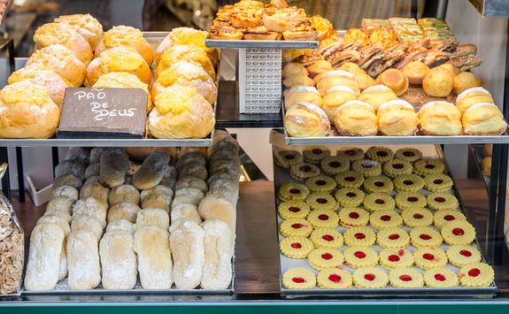 Pasties in shop window