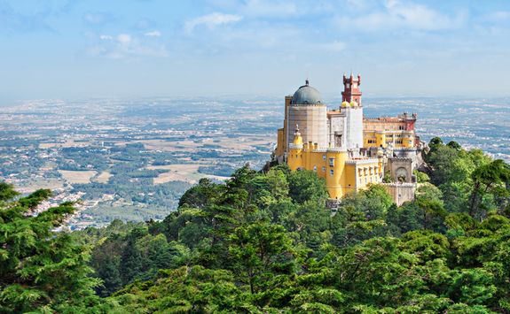 Castle on top of hill