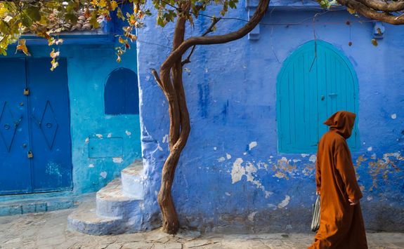 Blue building in Chefchaouen