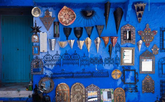 Chedchaouen blue wall